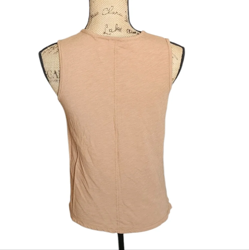 Women's Tan Sleeveless Top - Picture 2 of 5